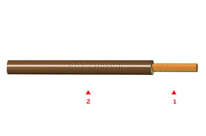 CABLE MULTISTRANDED 0.5mm H05V-K BROWN LAPP