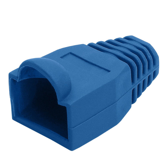 STRAIN RELIEF FOR RJ45 PKT OF 10 BLUE