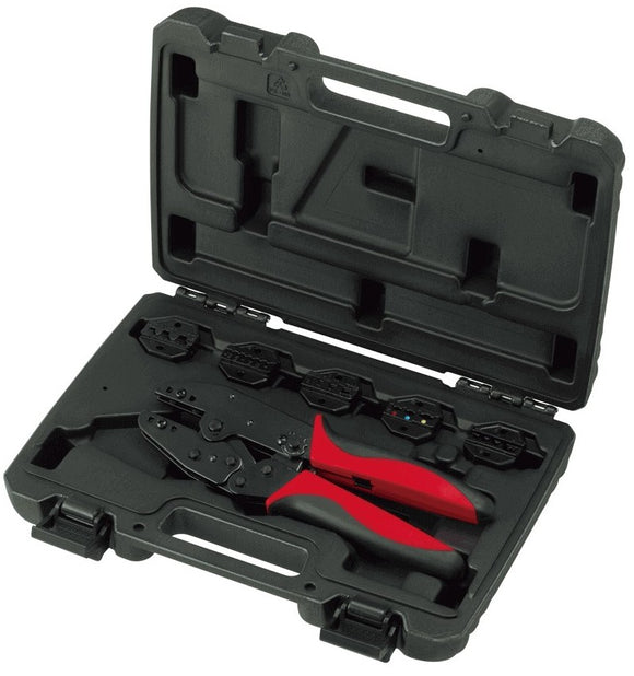 CRIMPING TOOL RATCHED KIT DIE SET x5 pcs HANLONG