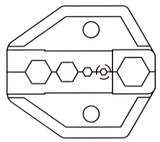 CRIMPING TOOL RATCHET FOR RG 58-59-6-174 HT-5133I