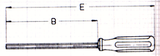 SCREWDRIVER HEXAGON 6MM PASTORINO