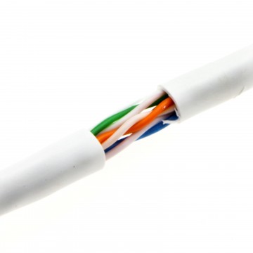 CABLE UTP Cu CAT 5e EXTERNAL WHITE ELAN By Meter
