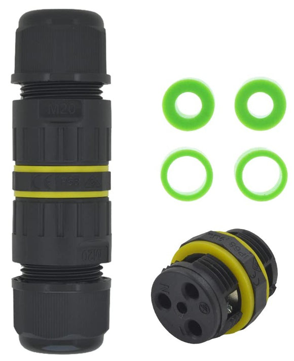 STRAIGHT CONNECTOR 0.5-1mm 13A 3 WAY IP68