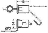 CIGARETTE LIGHTER SOCKET PANEL MOUNT