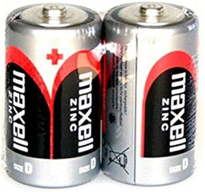 BATTERY EXTRA HEAVY DUTY 1.5V D pkt 2 MAXELL