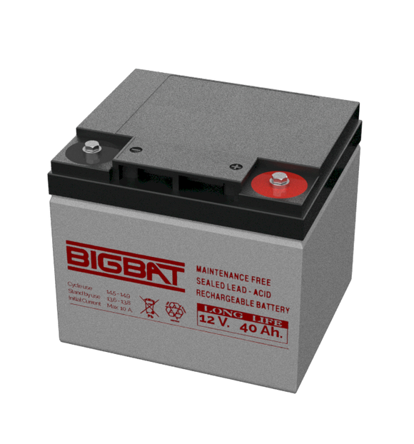 BATTERY LEAD ACID 12V 40AH BIGBAT L198xW166xH170MM