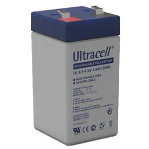BATTERY LEAD ACID 4V 4.5A ULTRACELL L47xW47xH101mm