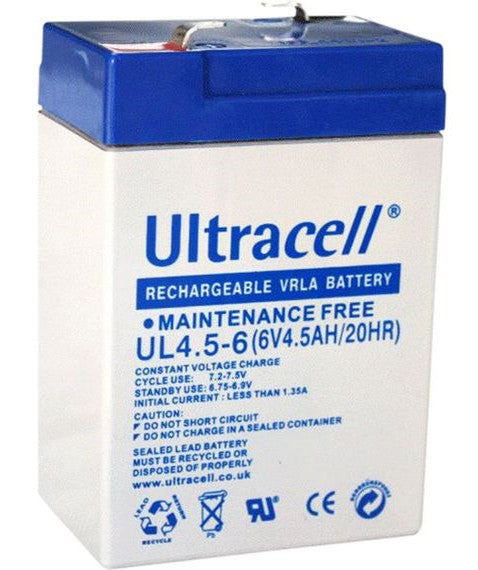BATTERY LEAD ACID 6V 4.5A ULTRACELL L70xW47xH106mm