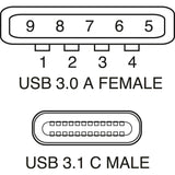 ADAPTOR USB C 3.1 PLUG-USB 3.0A SOCKET