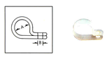 CABLE CLAMP 7.9mm NEUTRAL FLEXICON