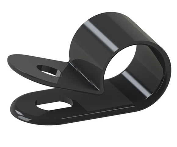 CABLE CLAMP  7.9mm BLACK FLEXICON