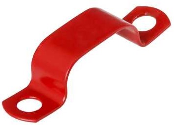 DOUBLE CABLE CLIP 7.8-9.0mm RED 50pcs. FLEXICON