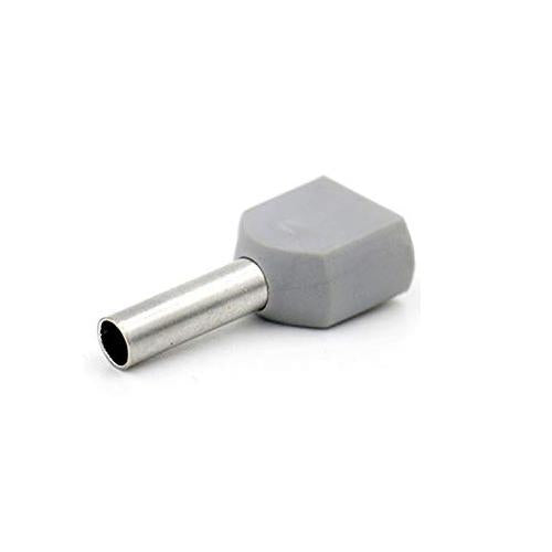 TWIN CORD END TERMINAL GREY 2x4mm