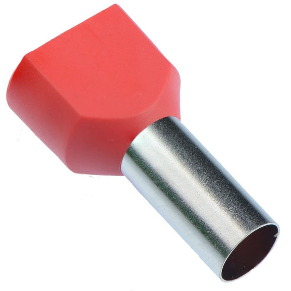 TWIN CORD END TERMINAL RED