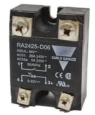 RELAY SOLID STATE Z/S 3-32V DC 25Amp CARLO GAVAZZI