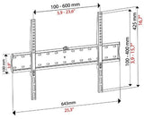 LED TV BRACKET 32-85'' 60x40 40KG BLACK BRAVO