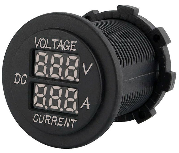 VOLT-AMP METER 12/24V 0-10AMP PANEL MOUNT