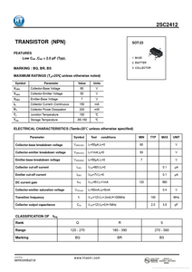 TRANSISTOR  2SC 2412 SMD