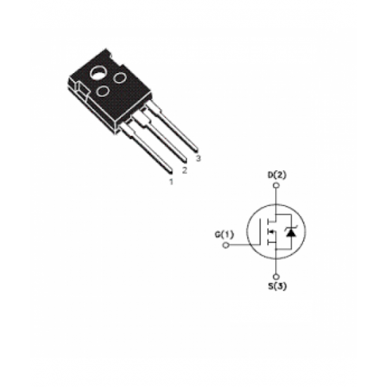 Lot De 10 MOSFET IRF830 TO-220 – N-Channel 500V 4,5A – Pour Circuits Électroniques & Réparations