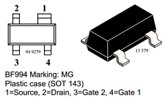 TRANSISTOR  BF 994 SMD