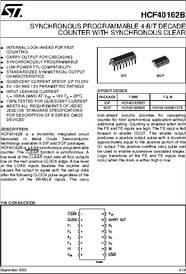 CMOS  HCF40162 BE