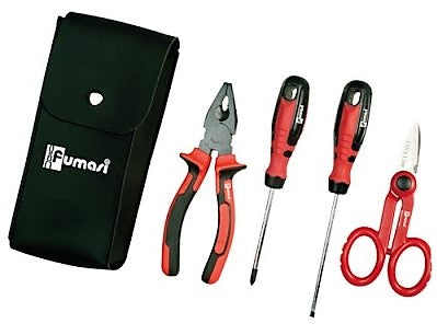 TOOL KIT SCISSORS PLIER 120M 2XSCREWDRIVERS