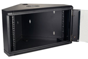 ENCLOSURE W/MOUNT CORNER 19 9U 500x430mm BLK FUSI"