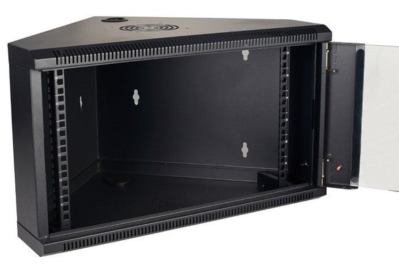 ENCLOSURE W/MOUNT CORNER 19 9U 500x430mm BLK FUSI