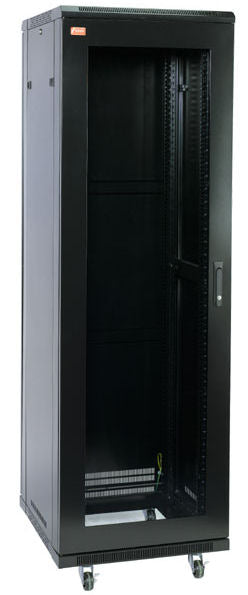 CABINET DATA 19' 42U 600x800 PERF/DOOR BLACK FUS