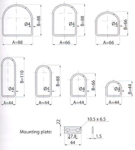 CABLE MANAGEMENT CLAMP 88x88mm