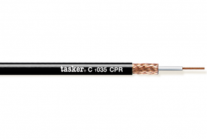 CABLE 01 CORE + SCREEN  0.35MM BLACK TASKER