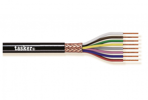 CABLE 02 CORE + SCREEN  0.35MM BLACK TASKER