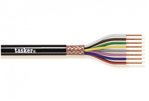 CABLE 25 CORE + SCREEN  0.22MM BLACK TASKER