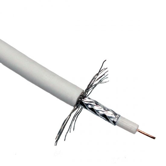 CABLE MINI COAX RG59 75OHM WHITE ECA 305M ELAN