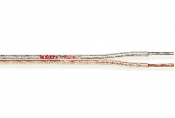 CABLE SPEAKER OFC TRANSPARENT 2x3.0mm AWG12 TASKER