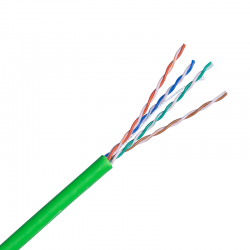 CABLE UTP Cu CAT 5e LSZH GREEN 305M FUSION