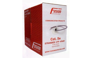 CABLE UTP Cu CAT 5e MULTI STRAND GREY 305M FUSION