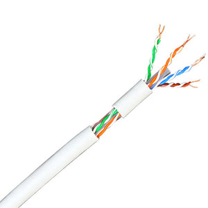 CABLE UTP Cu CAT 6 EXTERNA D/JACKET WHITE BY METRE