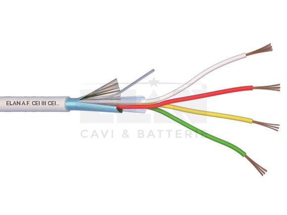 CABLE ALARM SCREENED 4x0.22mm CCA ECA 100M ELAN