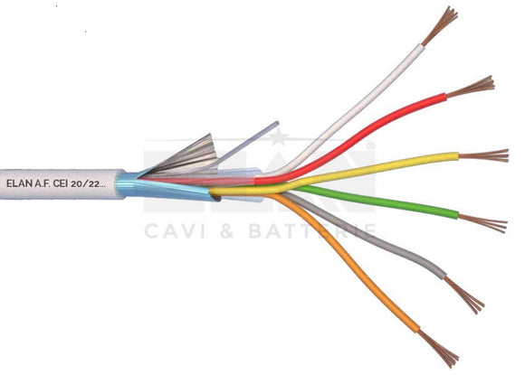 CABLE ALARM SCREENED 8x0.22mm COPPER ECA ELAN