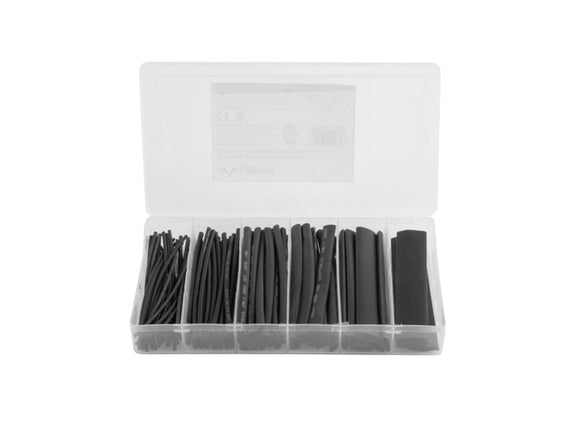 HEAT SHRINK SLEEVING KIT 2-10mm BLACK 100pcs