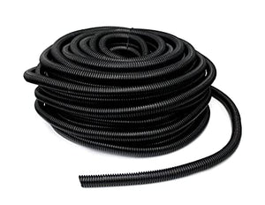 SPLIT LOOM TUBING 40mm BLACK 50M FLEXICON