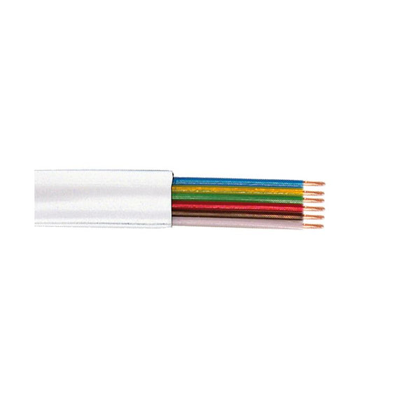 højdepunkt Ren og skær Stewart ø CABLE FLAT TEL 6WAY WHITE 100M TASKER – G&E Electronics Ltd