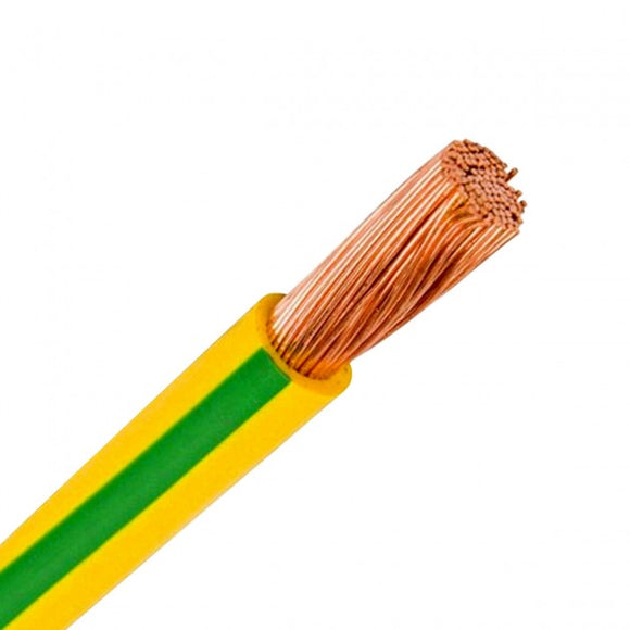 CABLE MULTISTRANDED 1mm H05V-K GREEN/YELLOW LAP