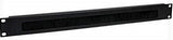 CABLE ENTRY PANEL WITH BRUSH 2U BLACK