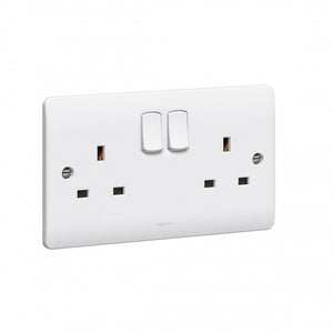 13A 2GANG SWITCH SOCKET DOUBLE POLE