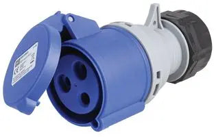 COMMANDO SOCKET 32A P+E IP44 BLUE