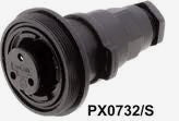 BULGIN SOCKET IN LINE 6 POLE 3A 270V