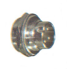 DIN PLUG 3POLE METAL PANEL MOUNT
