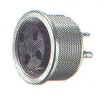 DIN SOCKET 4POLE METAL PANEL MOUNT